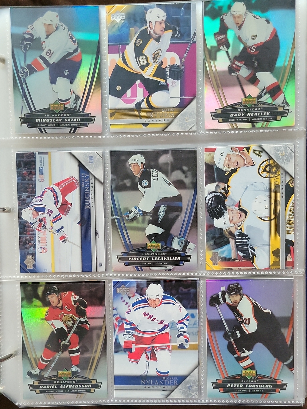 NHL Upper Deck Hockey Card Collection - Multi Player Set